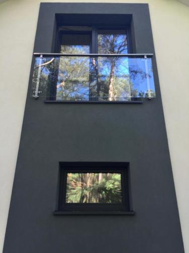 Balkon francuski szkło i stal nierdzewna